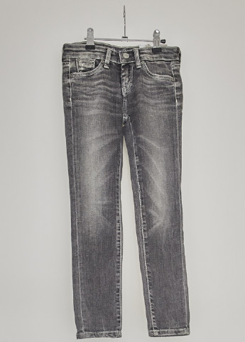 Темно-серые демисезонные зауженные джинсы Pepe Jeans