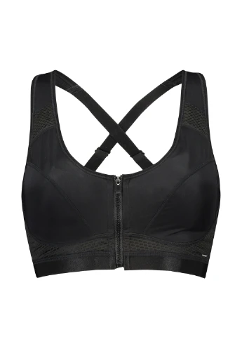 Чёрный топ бюстгальтер Hunkemoller без косточек полиамид