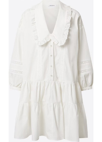 Белое кэжуал платье-рубашка Edited однотонное
