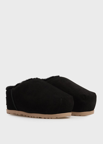 Черные сабо PRPY на среднем каблуке с вышивкой, с логотипом