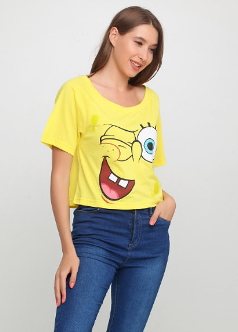 Желтая летняя футболка Nickelodeon