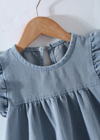 Сіро-голуба сукня SHEIN (366268666)
