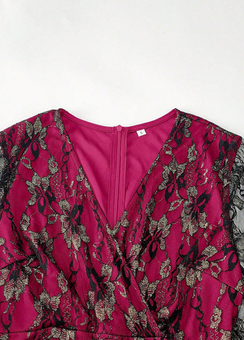 Рожева вечірня сукня кльош SHEIN однотонна