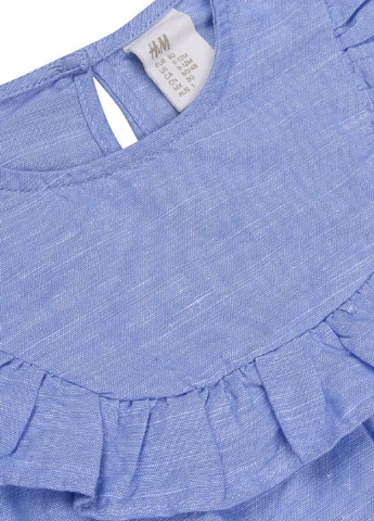 Блакитний літній комплект (блуза, пов'язка) H&M