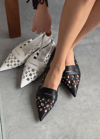 Le'BERDES Туфлі слінгбекі чорний з натуральна шкіра, україна — літо (370483470)