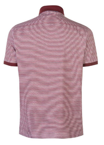 Светло-бордовая футболка-поло для мужчин Pierre Cardin с абстрактным узором