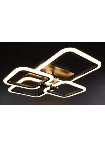 Люстра стельова LED з пультом A2503/2+2-bk Чорний 10х50х60 см. Sunnysky (253629790)