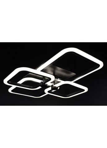 Люстра стельова LED з пультом A2503/2+2-bk Чорний 10х50х60 см. Sunnysky (253629790)