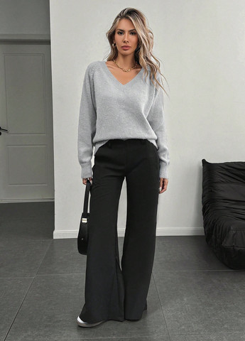 Сірий демісезонний пуловер пуловер SHEIN