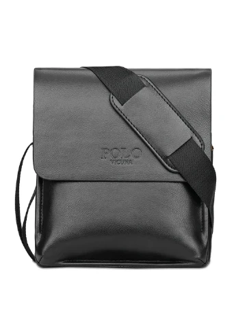 Сумка черная через плечо из PU-кожи Vicuna Polo (251718613)