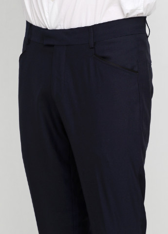Темно-синие кэжуал демисезонные зауженные брюки Eleven Paris