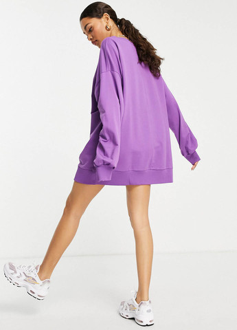 Світло-фіолетова кежуал, спортивна сукня сукня-світшот Asos однотонна