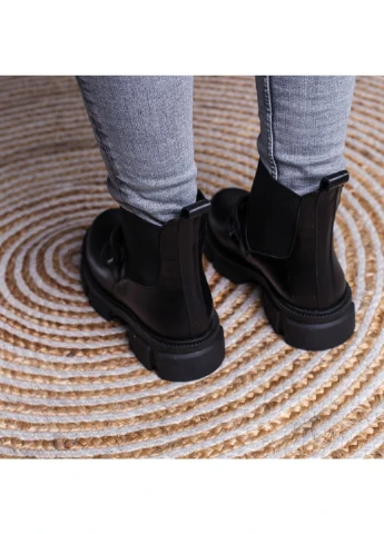 Осенние ботинки женские hoofington 3441 40 25,5 см черный Fashion