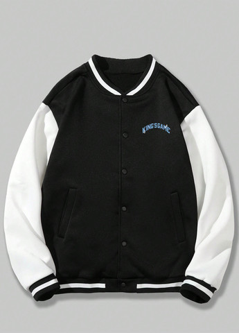 Бомбер SHEIN бейсбольний на кнопках (352192768)