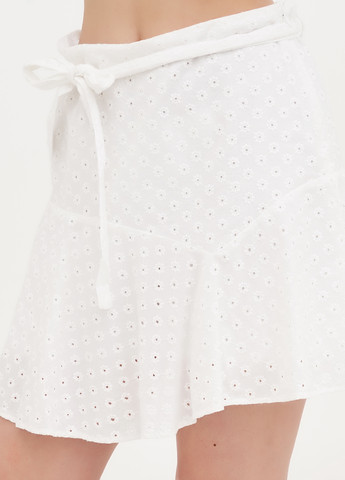 Белая кэжуал однотонная юбка We а-силуэта (трапеция)