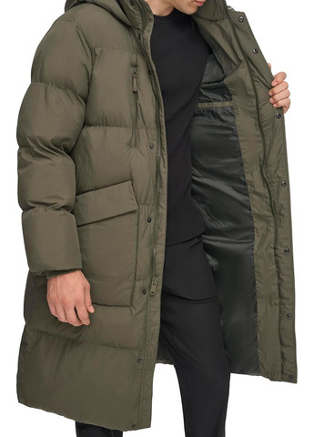 Оливковая (хаки) демисезонная куртка DKNY