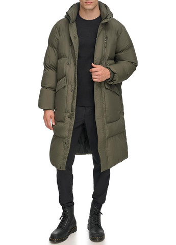 Оливковая (хаки) демисезонная куртка DKNY