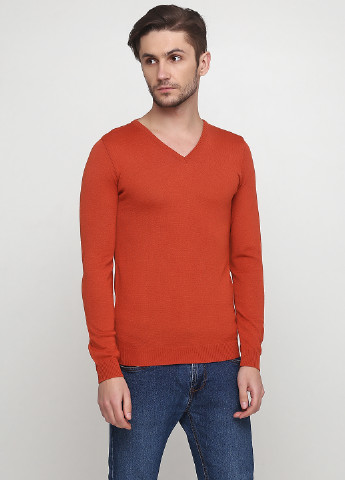 Терракотовый демисезонный пуловер пуловер Xagon Man