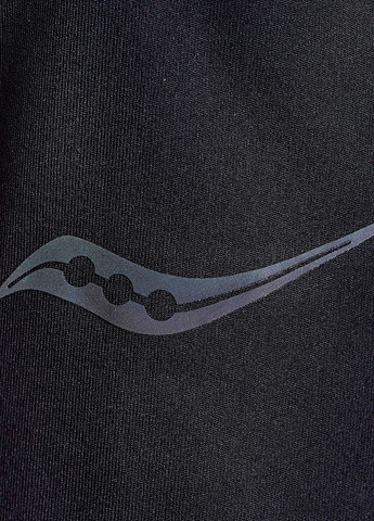 Чорна демісезонна вітровка Saucony HURRICANE WATERPROOF JACKET