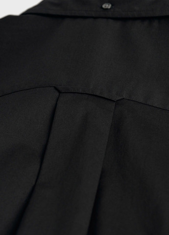 Черная кэжуал рубашка однотонная Gant