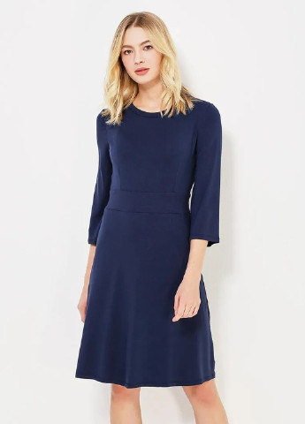 Темно-синя кежуал плаття, сукня United Colors of Benetton однотонна