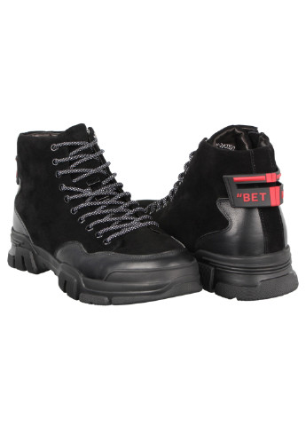 Черные зимние мужские зимние ботинки 197788 Cosottinni