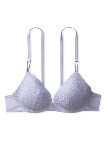 Бузковий балконет бюстгальтер Victoria's Secret з кісточками поліамід