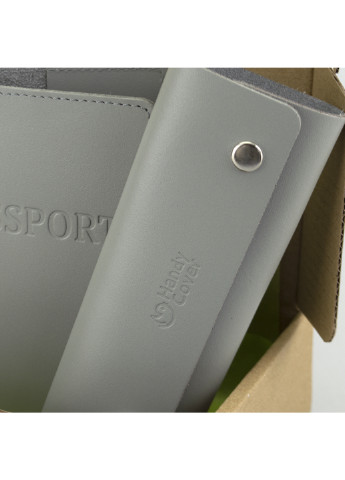 Подарунковий набір жіночий №54 (сірий) гаманець + ключниця + обкладинка на паспорт HandyCover (229209312)
