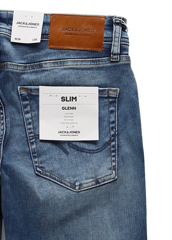 Синие демисезонные прямые джинсы Jack & Jones