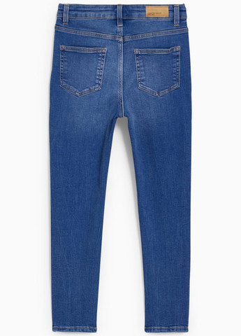 Голубые демисезонные зауженные джинсы C&A