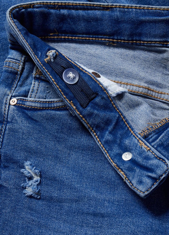 Голубые демисезонные зауженные джинсы C&A