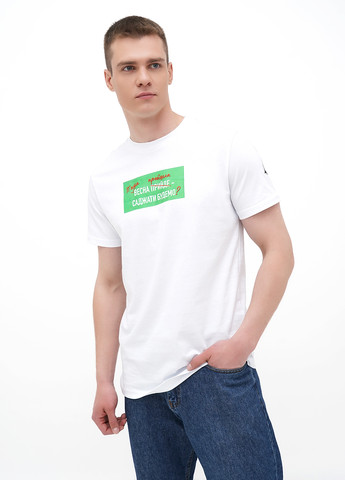Белая мужская футболка Kasta x ЄП