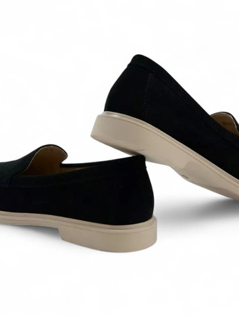 Anna Lucci Туфлі лофери чорний з натуральна замша, туреччина — демісезон (361427706)