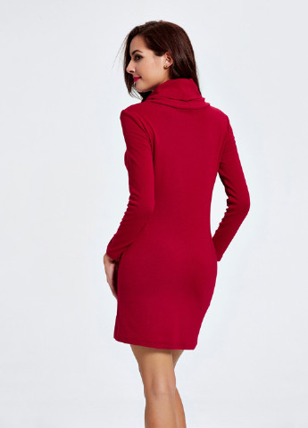 Красное кэжуал платье My Shop однотонное