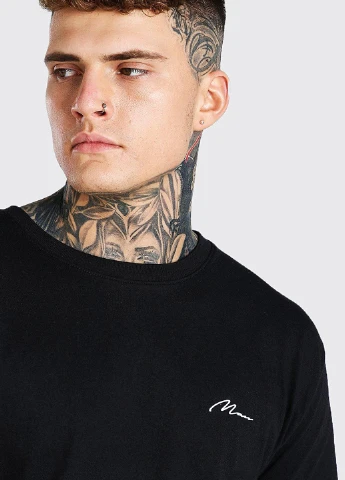 Чорна футболка Boohoo