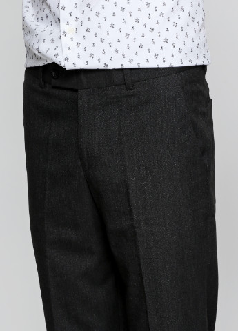 Черные классические демисезонные прямые брюки Maschile