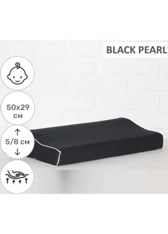 Подушка ортопедическая №6113 Delicate satin Black Pearl Kiddy Boy 50 (2200003262674) Mirson (254077547)