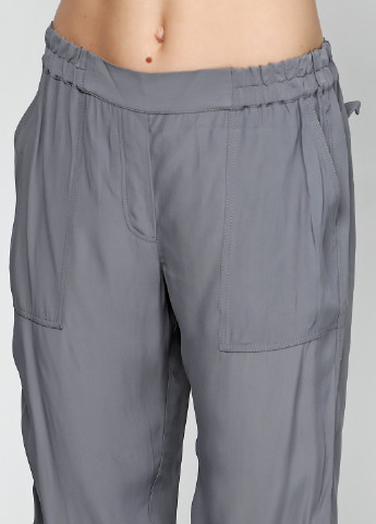 Серые кэжуал демисезонные брюки DKNY