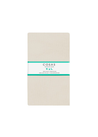 Набор простыней на резинке (2 шт) 90х200х20 BEIGE / DARK BLUE Cosas Set_Beige_DarkBlue_90x200_2 (250393534)