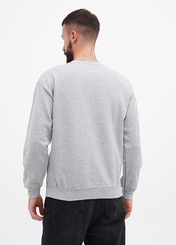 Серый свитшот Gildan рисунок без декора (305788371)