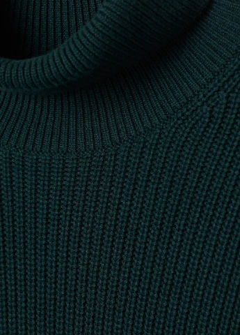 Темно-зеленый демисезонный свитер H&M