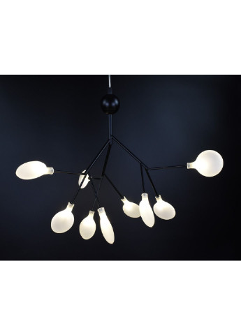 Люстра потолочная на 9 лампочек H686/9P-bk-fr Черный 60х56х56 см. Sunnysky (253628657)