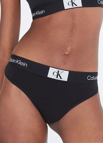 Чорний демісезонний комплект (бюстгальтер, трусики) Calvin Klein
