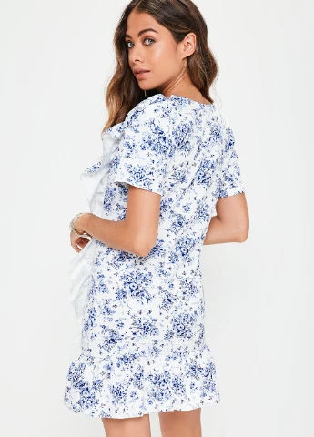 Білий кежуал сукня Missguided з квітковим принтом