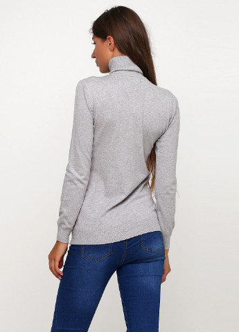Серый демисезонный свитер Bluoltre