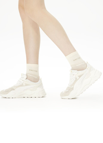 Бежеві шкарпетки (2 пари) UNITED4 написи (329058719)