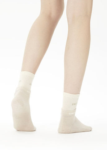 Бежеві шкарпетки (2 пари) UNITED4 написи (329058719)