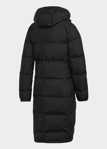 Черная зимняя куртка adidas