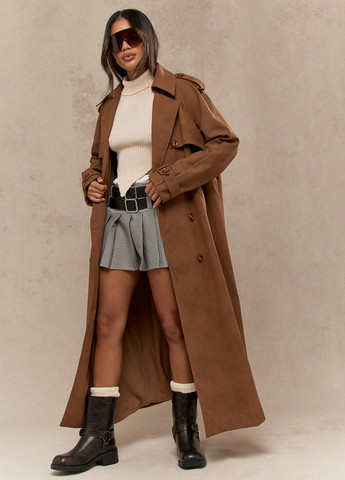 Плащ SHEIN тренчкот на пуговицах демисезон (334101757)