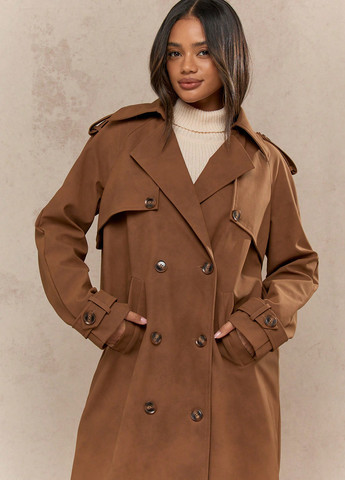 Плащ SHEIN тренчкот на пуговицах демисезон (334101757)